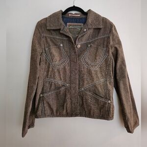 BLUE Willi's Lightweight Cotton/Linen Blend Jacket